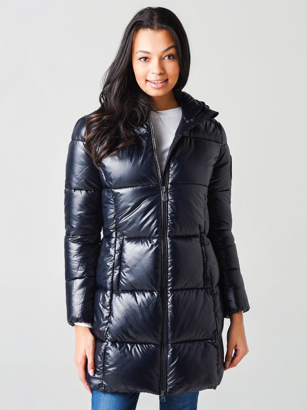 Save The Duck Women's Luck Maxi-Quilted Hooded Coat