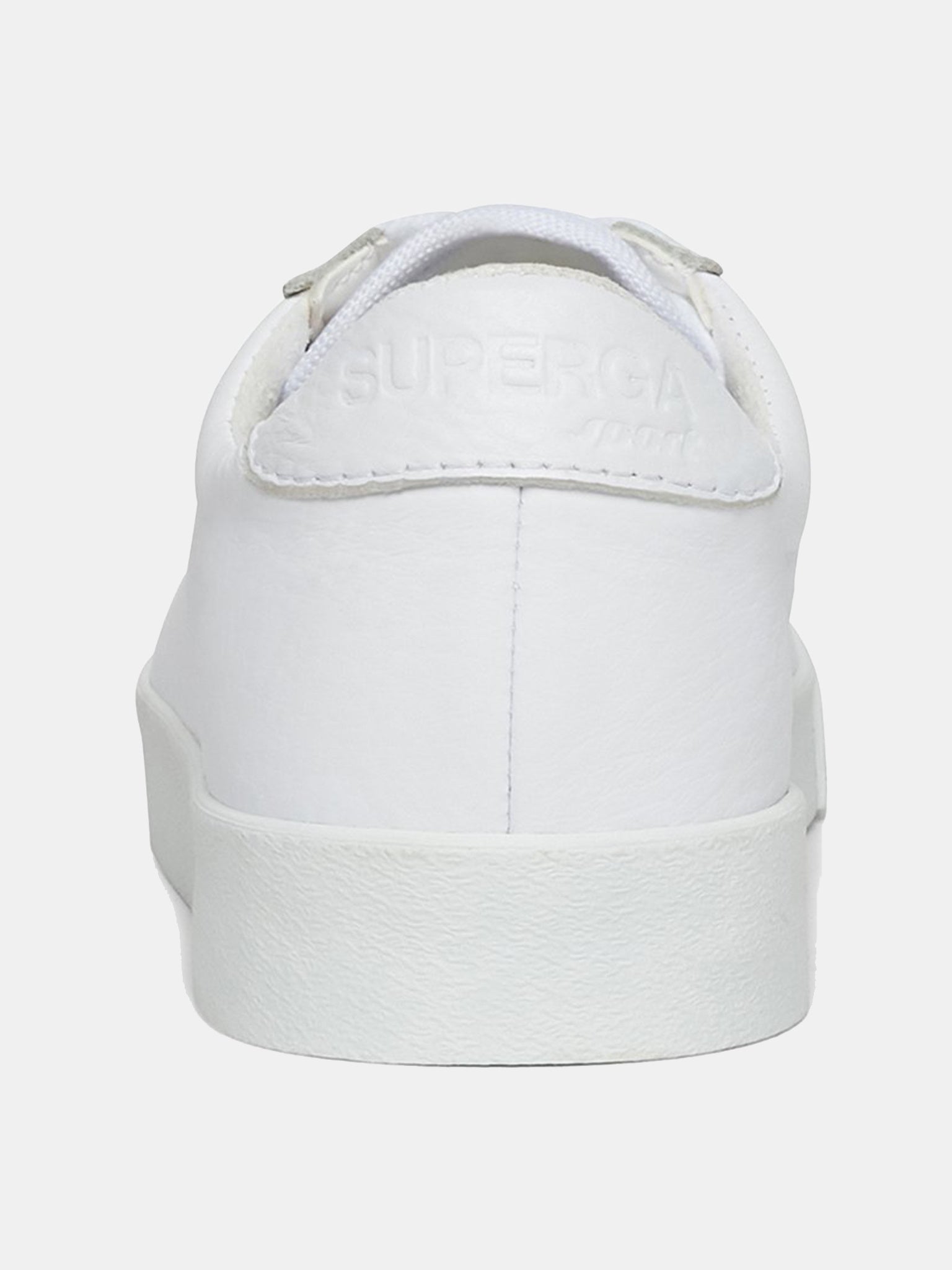 Superga Women's 2843 Club S Full Comfort Leather White Fabric Sneaker