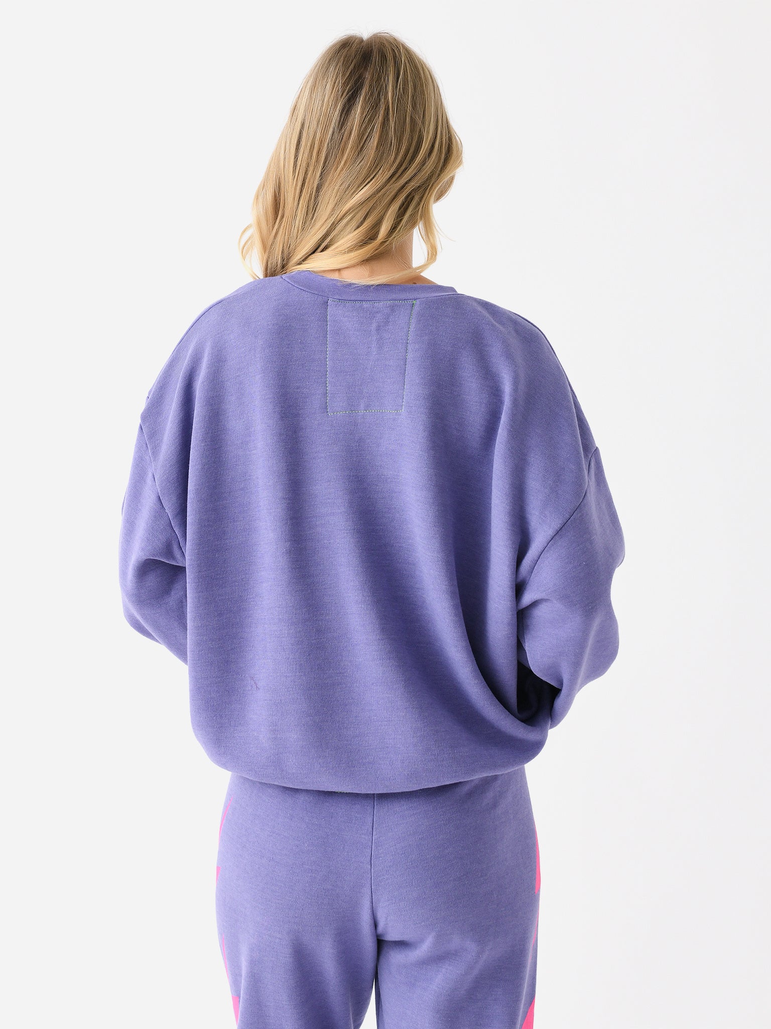 Aviator Nation Women's Logo Stitch Relaxed Crew Sweatshirt