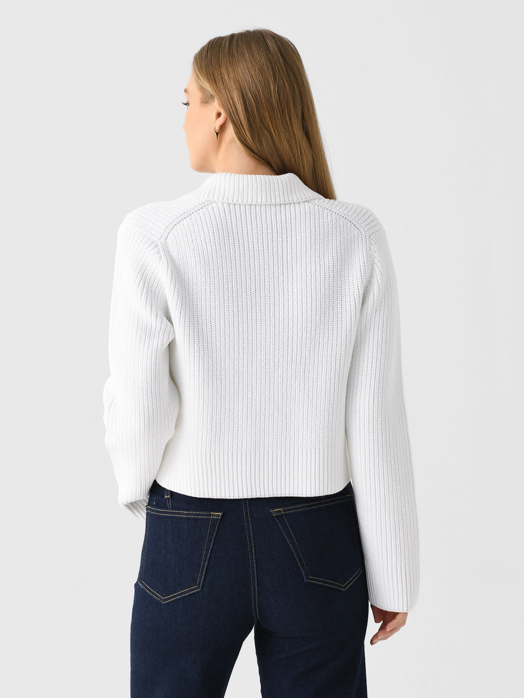 Vince Women's Cotton-Blend Double-Breasted Sweater Jacket