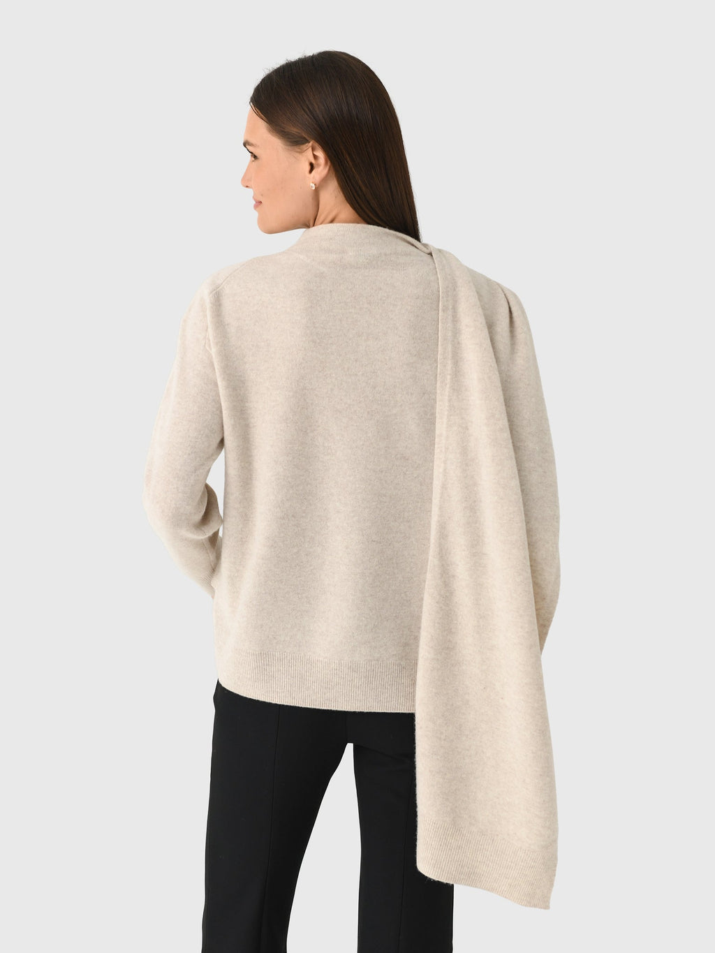 Vince Women's Draped-Shawl Wool-Cashmere Sweater