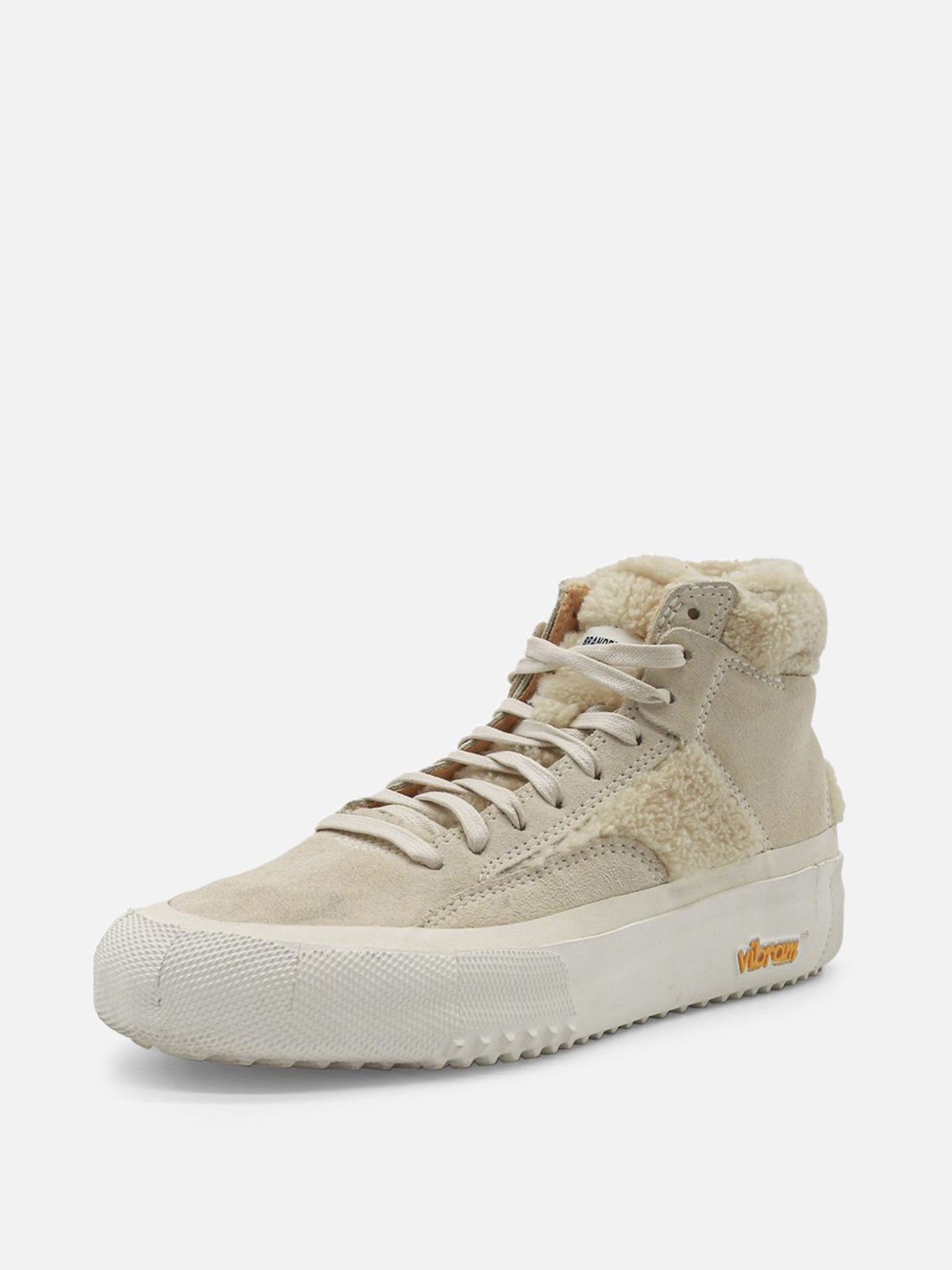 BRANDBLACK Women's Capo Natural Shearling High Top Sneaker