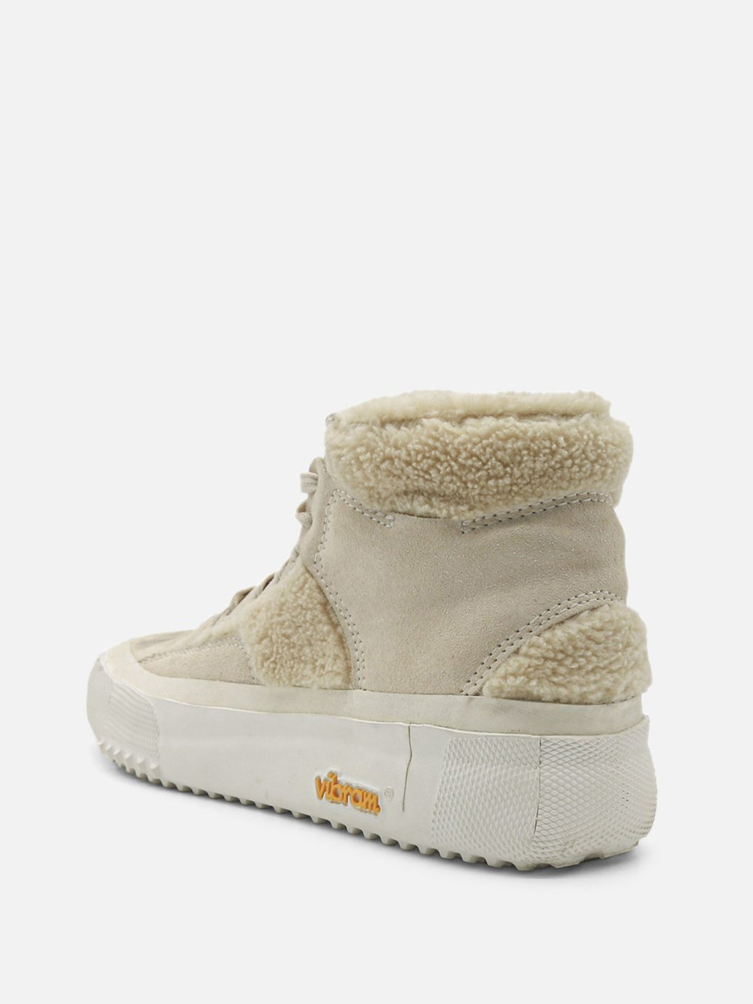 BRANDBLACK Women's Capo Natural Shearling High Top Sneaker