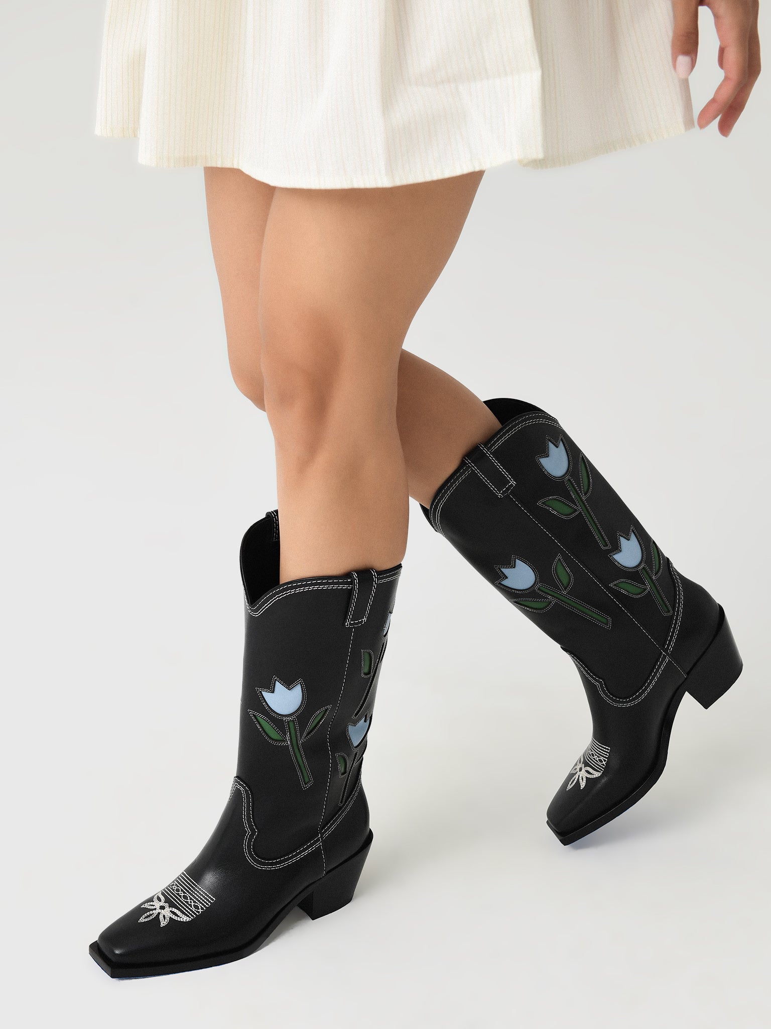 Loeffler Randall Women's Wilder Tulip Leather Boot