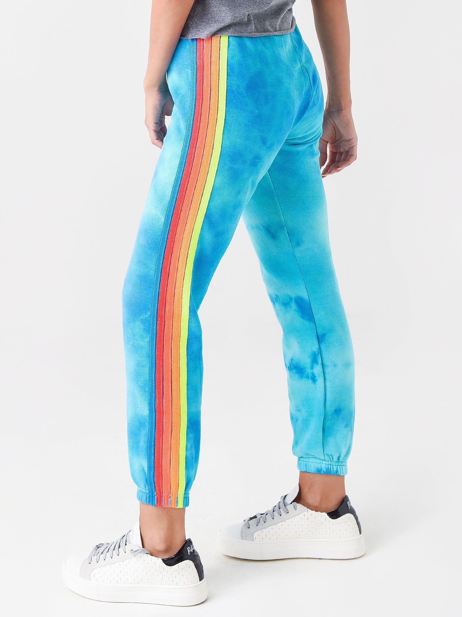 Aviator Nation Women's Hand Dyed 5 Stripe Sweatpant
