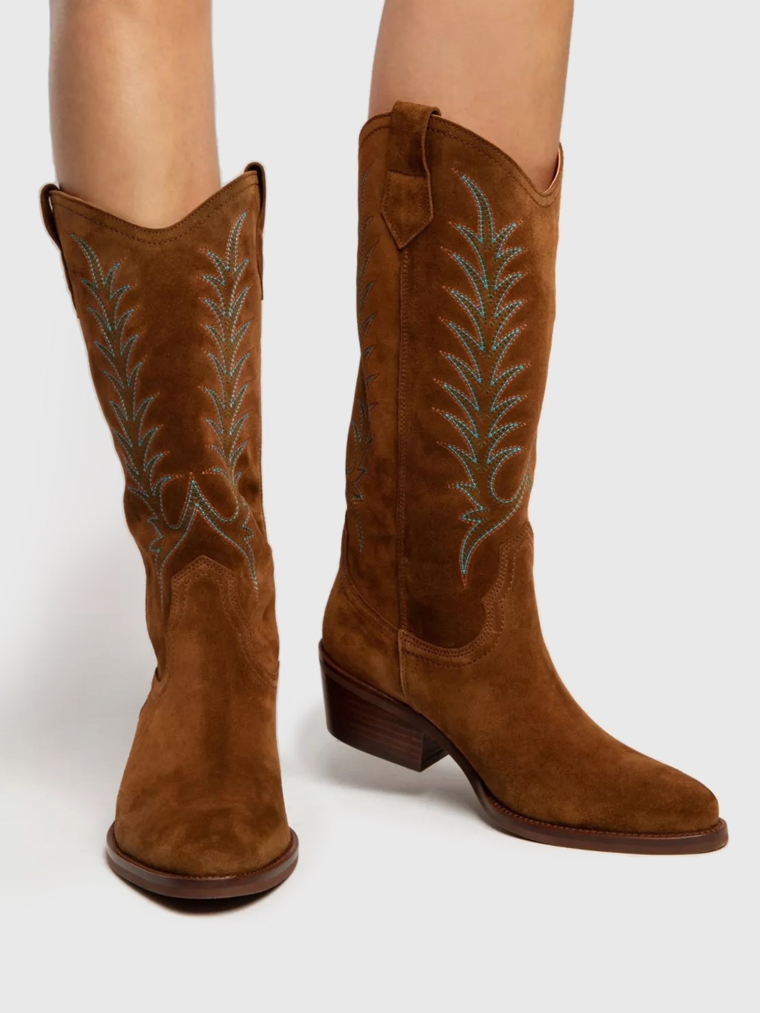 Penelope Chilvers Women's Goldie Embroidered Cowboy Boot
