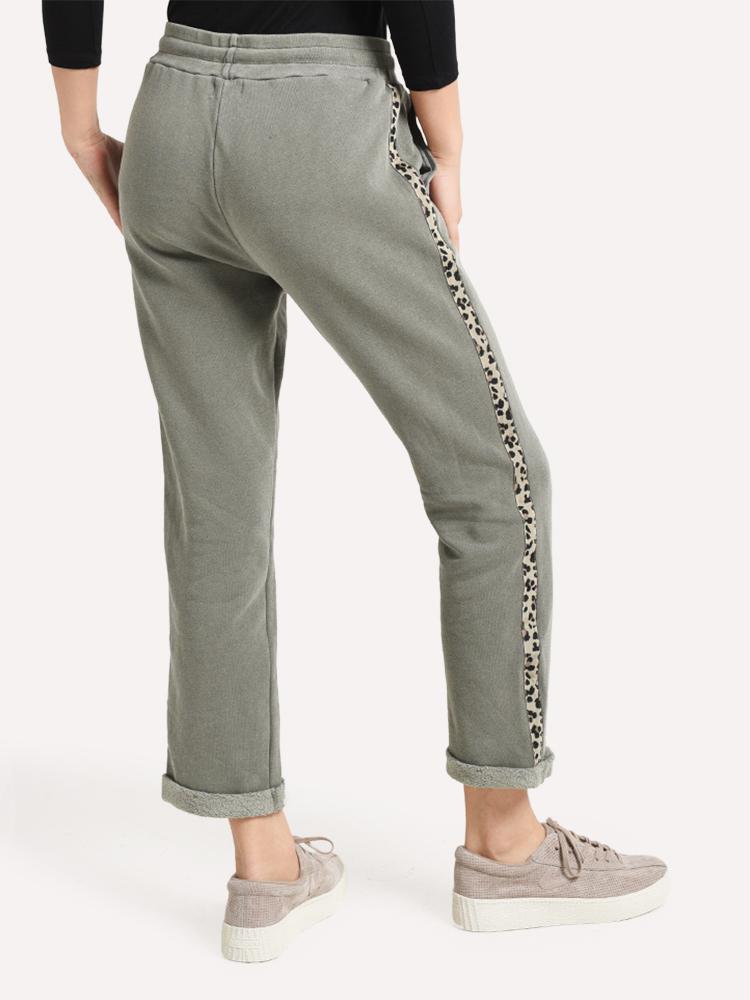Sundry Leopard Trim Trouser Sweatpant