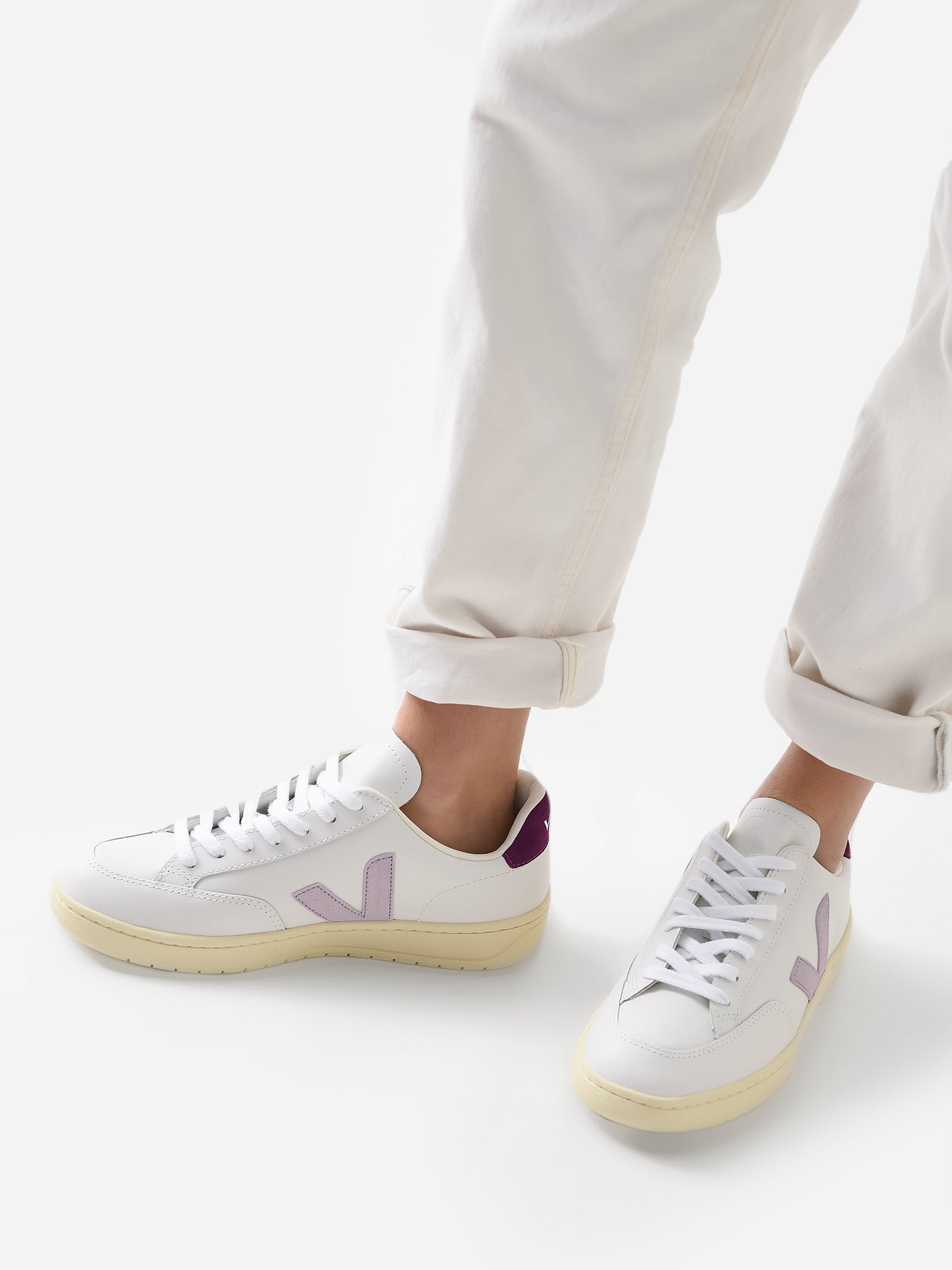 VEJA Women's V-12 Leather Sneaker