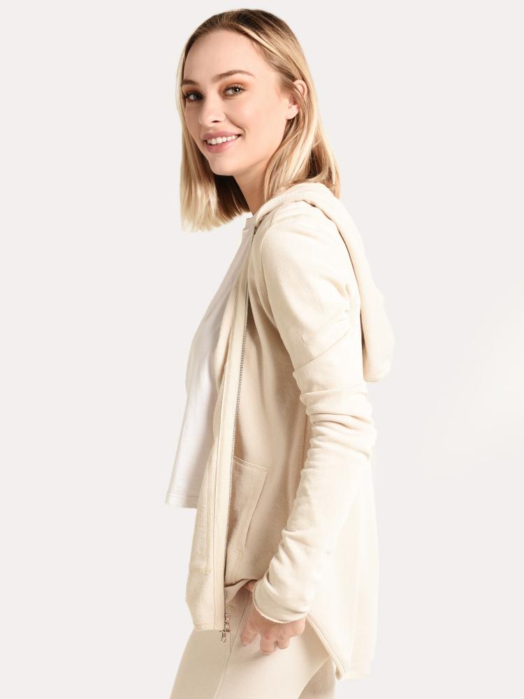 ATM Women's French Terry Zip-Up Hoodie