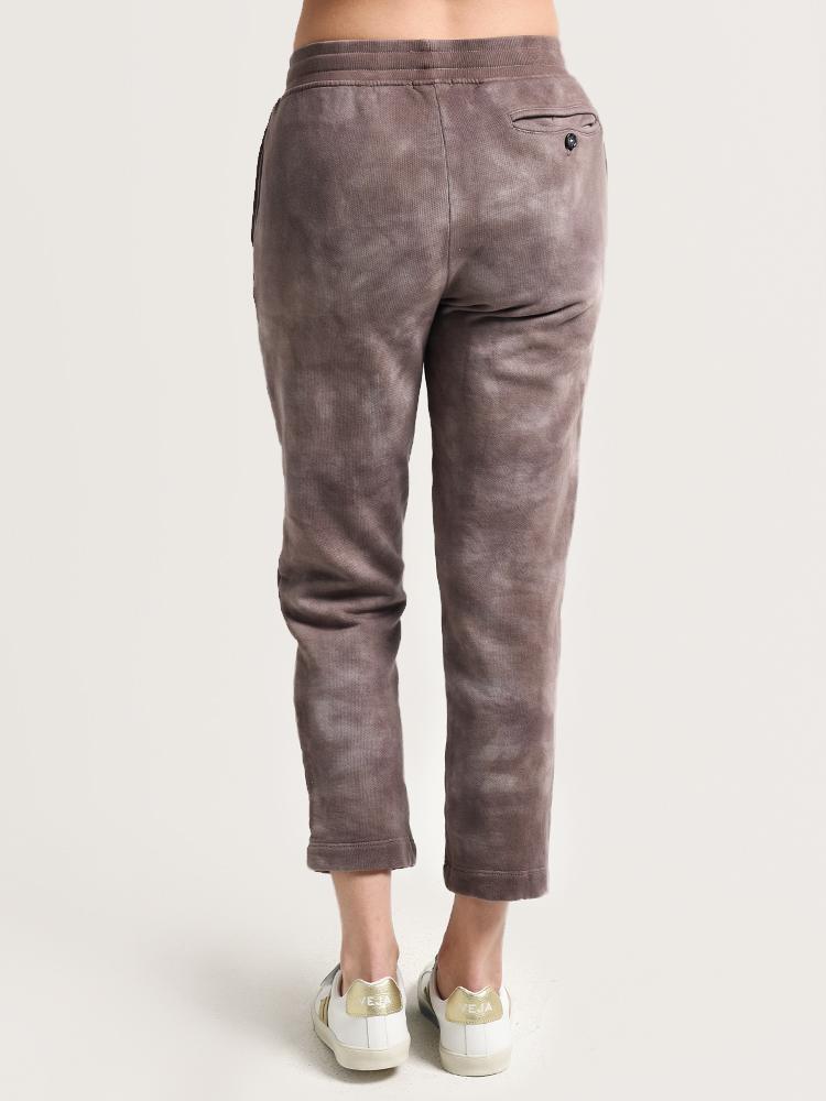 ATM Women's Tie Dye French Terry Pull-On Cropped Pant