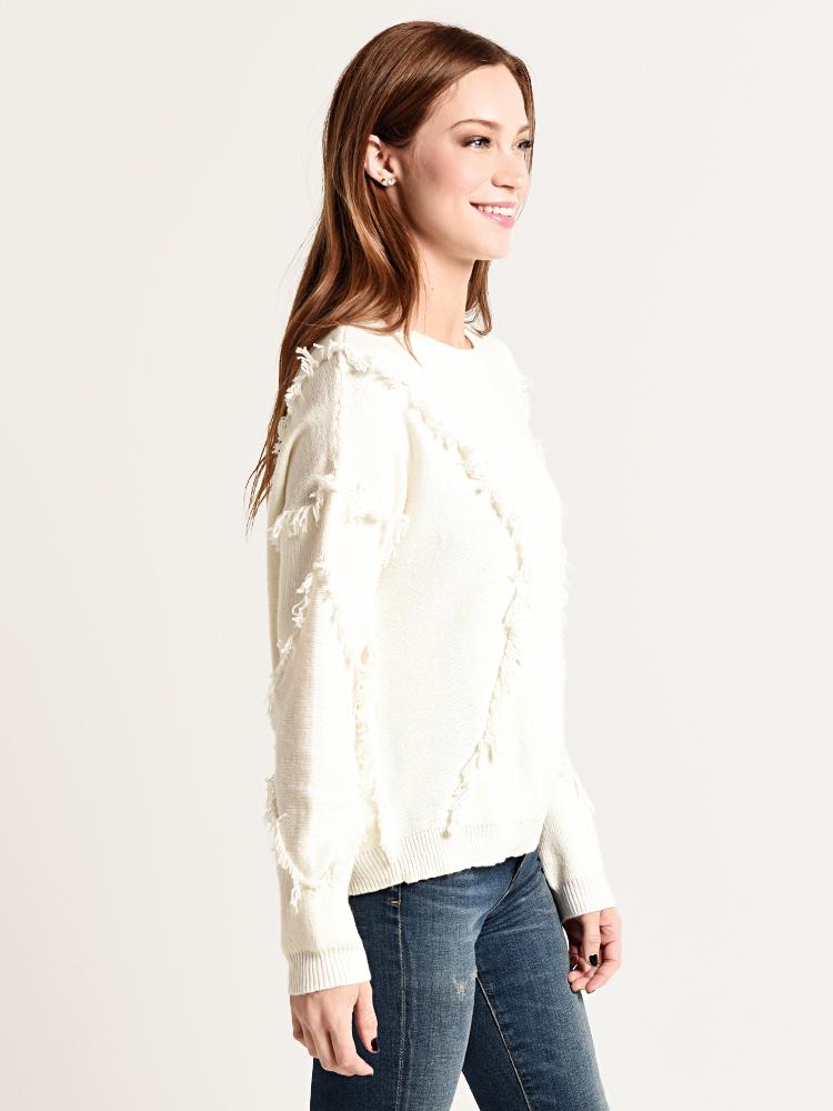 ATM Merino Wool Fringe Sweater