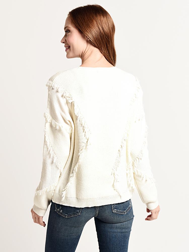 ATM Merino Wool Fringe Sweater