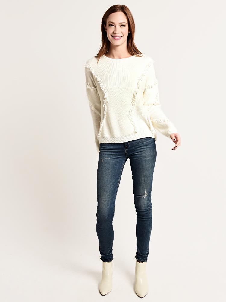 ATM Merino Wool Fringe Sweater