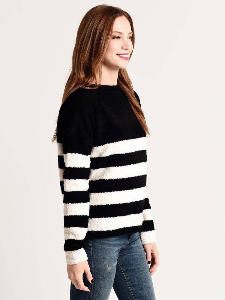 ATM Chenille Boat Neck Sweater