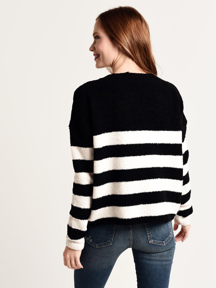 ATM Chenille Boat Neck Sweater