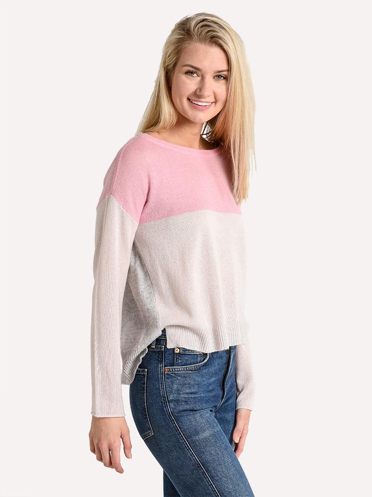 ATM Colorblock Cashmere Sweater