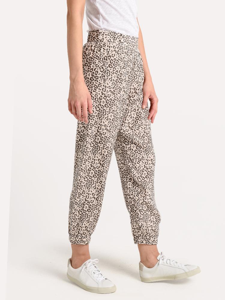 ATM Lunar Leopard Silk Sweatpants