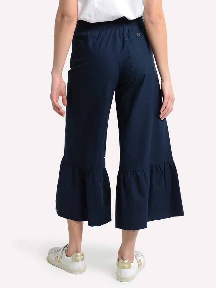 ATM Women's Cotton Oxford Flared Pants