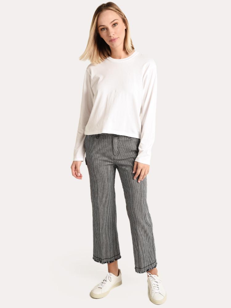 ATM Women's Railroad Stripe Pant