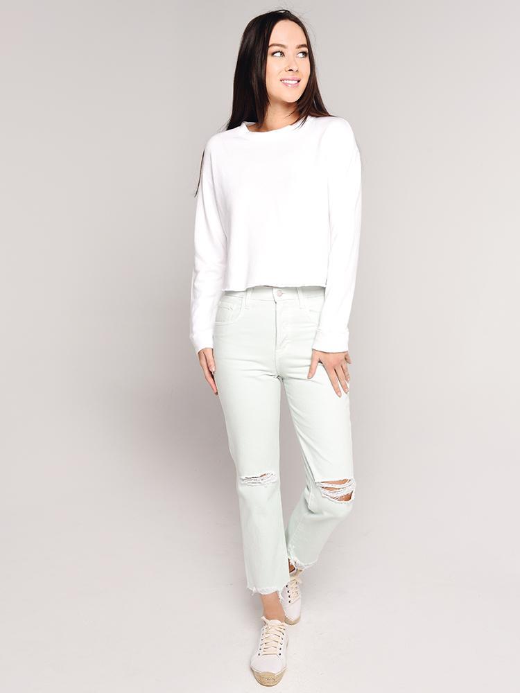 Monrow Mesh Back Sweatshirt