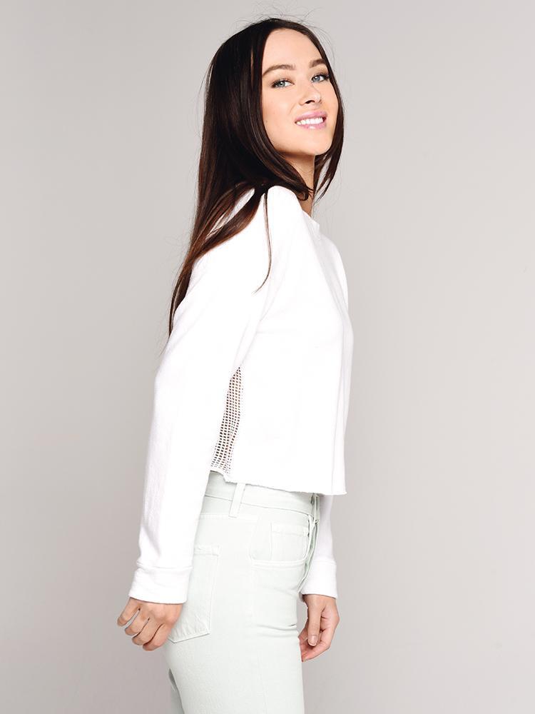 Monrow Mesh Back Sweatshirt