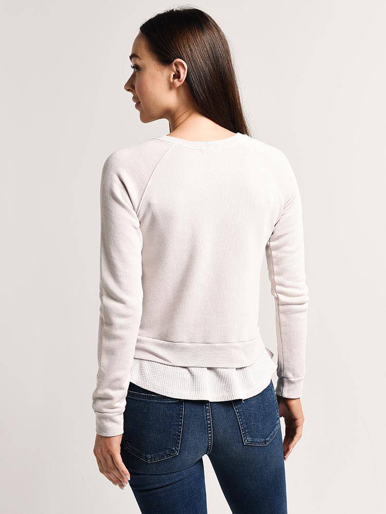 Monrow Double Layer Raglan Sweatshirt