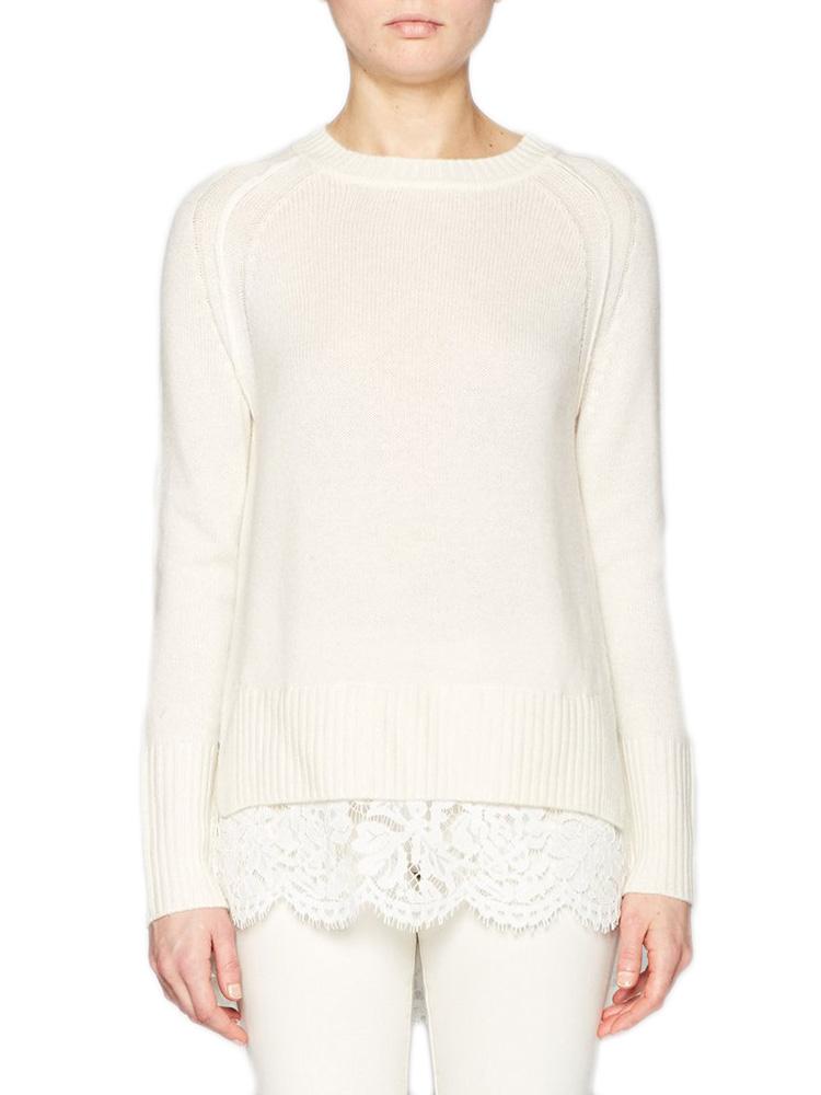 Brochu Walker The Crew Neck Lace Looker Sweater