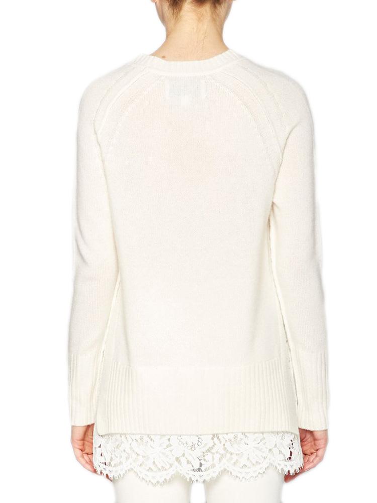 Brochu Walker The Crew Neck Lace Looker Sweater