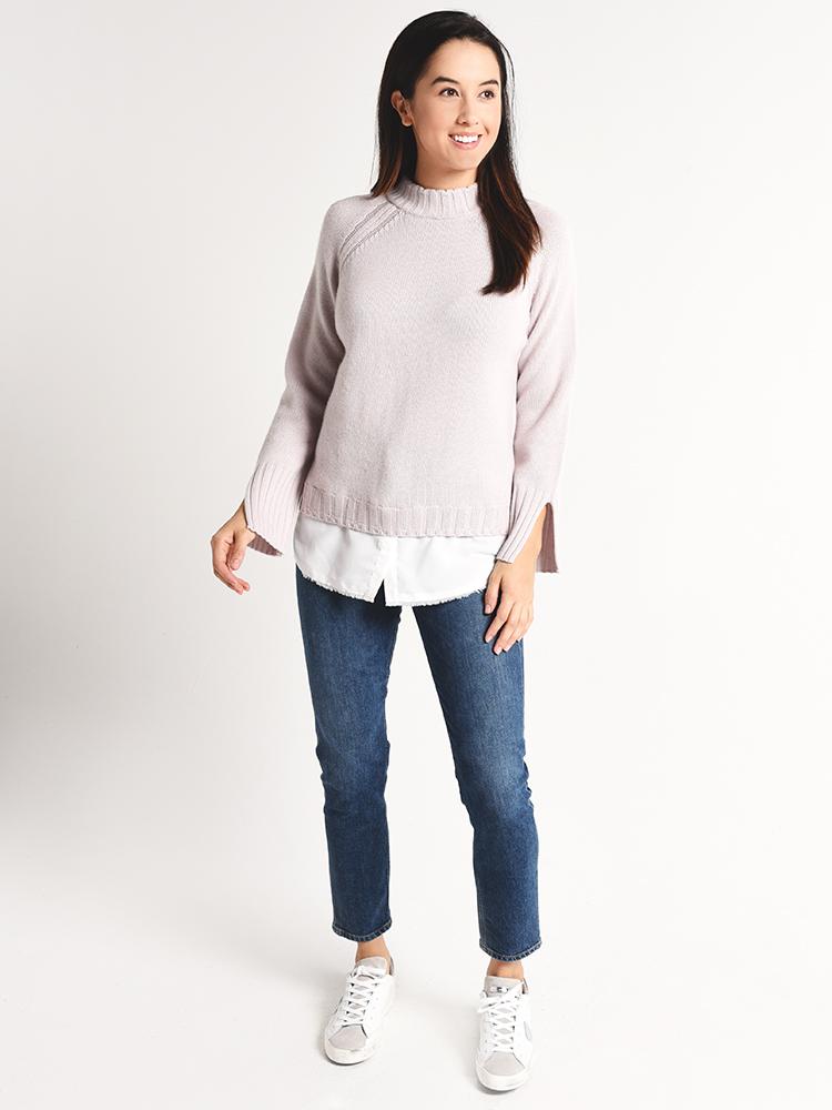 Brochu Walker Mock Neck Layered Pullover