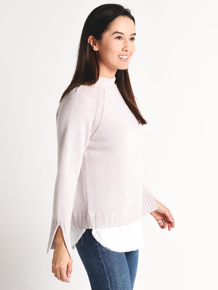 Brochu Walker Mock Neck Layered Pullover