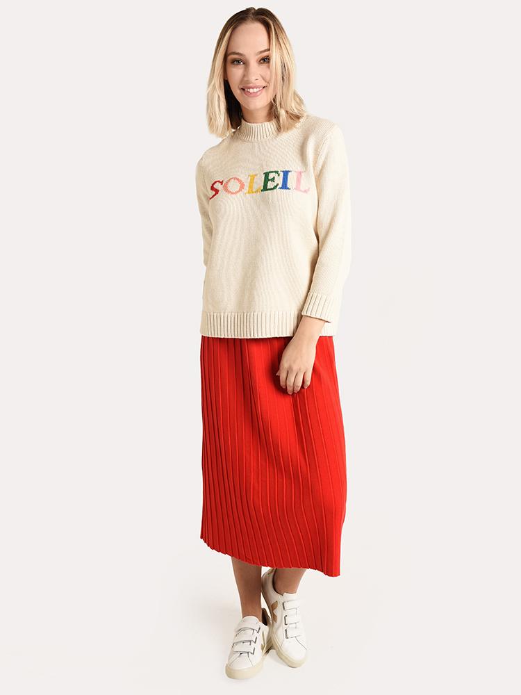 Chinti & Parker Cream Cotton Soleil Sweater
