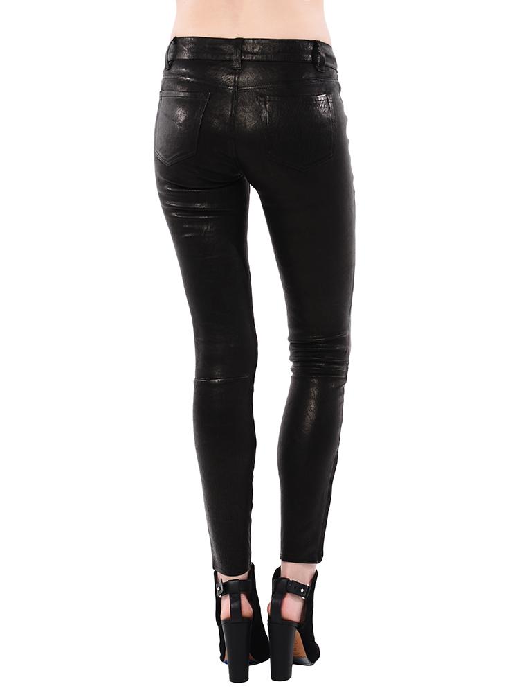 Jbrand Women's Midrise stretch Leather Pant
