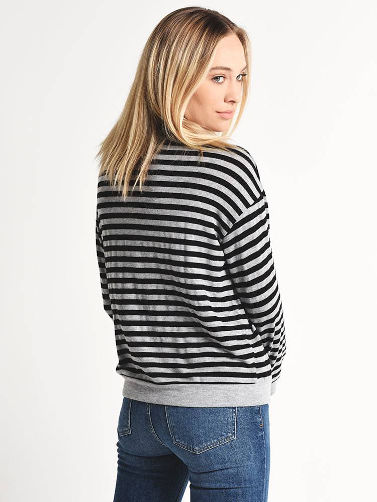 Velvet Landry Cozy Stripe Pullover