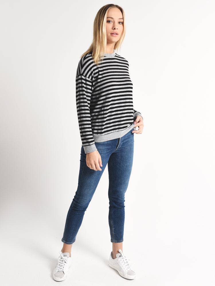 Velvet Landry Cozy Stripe Pullover