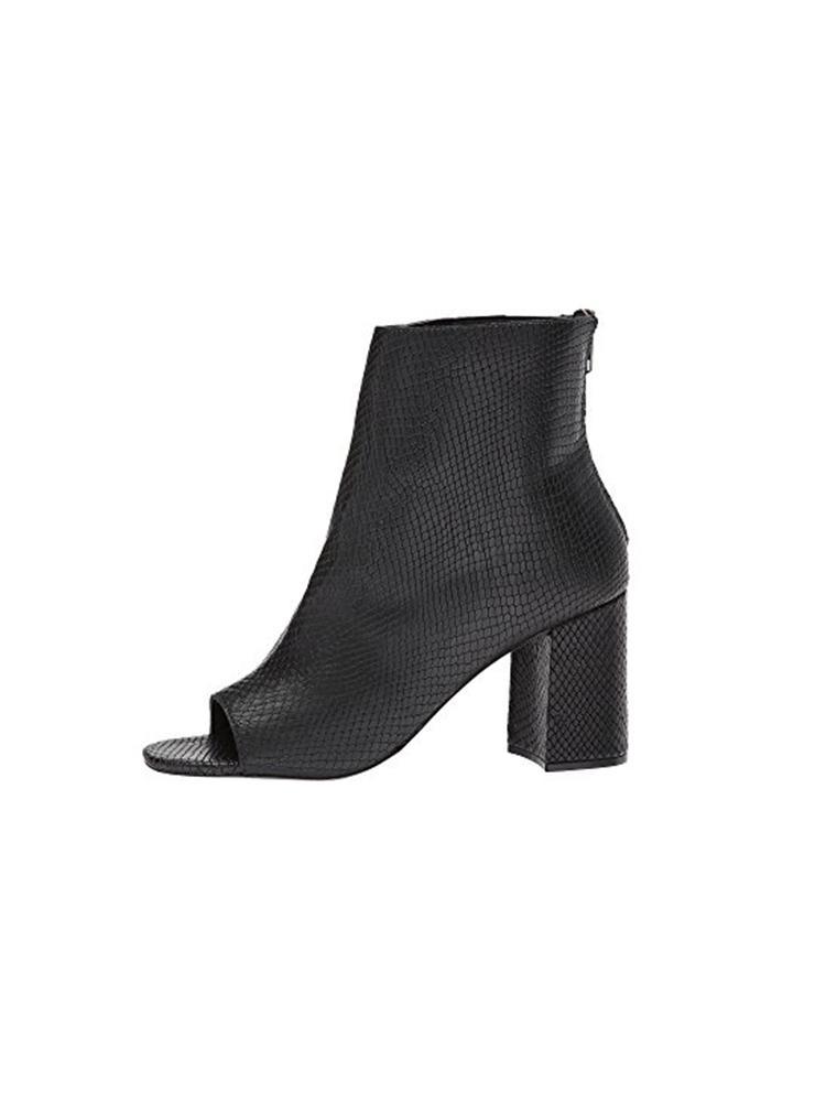 Matisse Melaney Textured Leather Peep Toe Boot