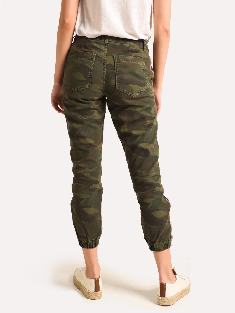 Sundry Camo Cotton Twill Zip Jogger