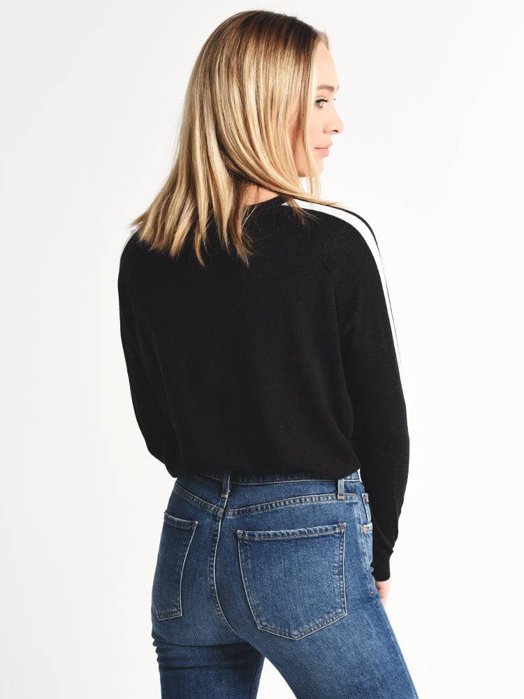 Velvet Torie Stripe Lux Cotton Raglan Sweater