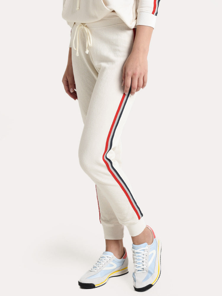Velvet Xia Stripe Trim Terry Jogger Pant